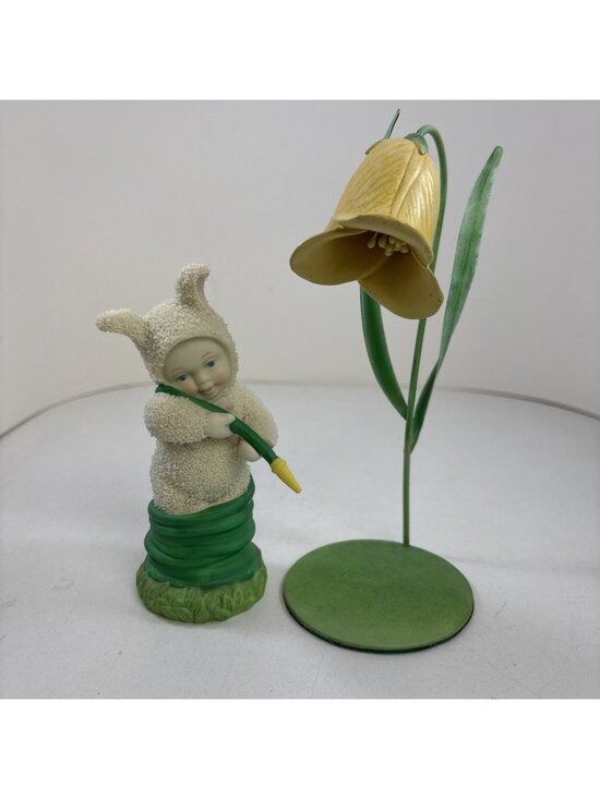 Department 56 Other - Dept 56 Snowbunnies "Fill It Up" Figurine with Hose & Flower